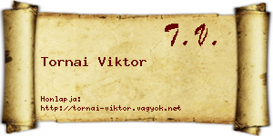 Tornai Viktor névjegykártya