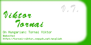 viktor tornai business card